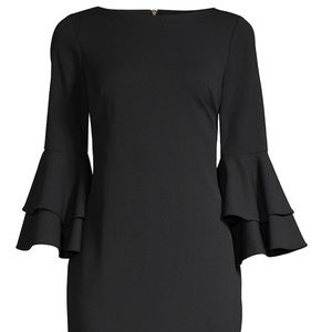 Calvin Klein Women's Tiered Bell Sleeve Dress
